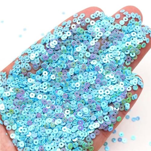 Flache Pailletten, 3 mm, 4 mm, 5 mm, 6 mm, flach, rund, PVC, Großpackung, Glitzer-Pailletten für Handarbeiten, Kartenherstellung, Basteln, Nähen, Kleidung, Zubehör, blau, 4 mm, 20 g Flache Pailletten, 3 mm, 4 mm, 5 mm, 6 mm, flach, rund, PVC, Großpackung, Glitzer-Pailletten für Handarbeiten, Kartenherstellung, Basteln, Nähen, Kleidung, Zubehör, blau, 4 mm, 20 g von WYLZBA