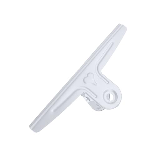 WYLZLKX 30 cm lange Edelstahl-Papierklammer für Lebensmittelbeutel, Zeichenbrett, Fotos, Quittungen, weiß WYLZLKX 30 cm lange Edelstahl-Papierklammer für Lebensmittelbeutel, Zeichenbrett, Fotos, Quittungen, weiß von WYLZLKX