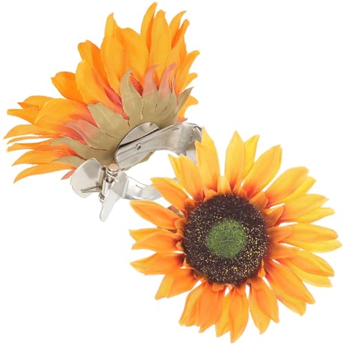 WYNYMKO Raffhalter für Vorhänge 2 Stück Gardinen-Raffhalter, Sonnenblumen-Vorhang-Clip, Kinder-Vorhang-Zubehör, Rahmen, Kinder-Sonnenblumen(2-12x12cm) von WYNYMKO