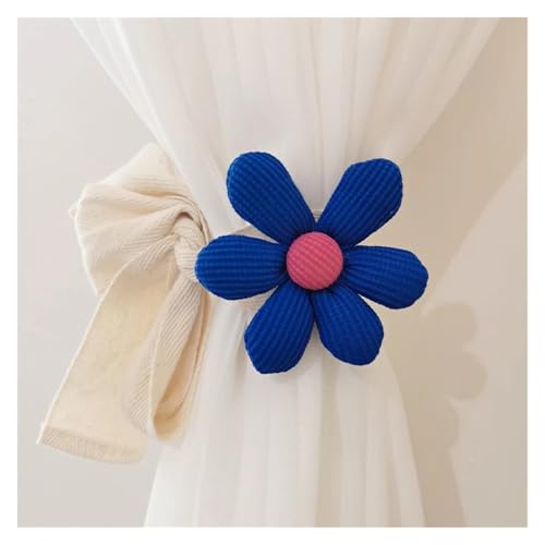 WYNYMKO Raffhalter für Vorhänge 3PC Blume Vorhang Raffhalter Fenster Vorhang Schnalle Clip Kinderzimmer Hängen Vorhang Halter Raffhalter Vorhang Zubehör Dekor(Blue) von WYNYMKO