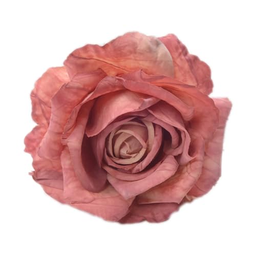 WYNYMKO Raffhalter für Vorhänge 4 Stück Blumenform-Vorhanghalter, Blumenform-Fenstervorhang-Schnallenclip for kleine dünne oder durchsichtige Fenstervorhänge, Heimdekoration(Red) von WYNYMKO
