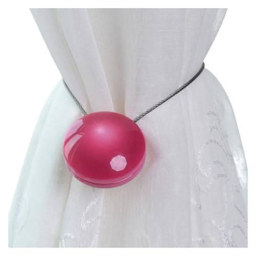 WYNYMKO Raffhalter für Vorhänge Magnetischer Vorhang-Raffhalter, 4 Stück, Blumen-Design, Vorhangschnallen, Halter, Haken, Clip for Heimdekoration, Outdoor, Schlafzimmer, Büro(C3 11.4inch) von WYNYMKO