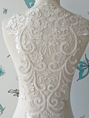 Blumenstickerei-Spitzenapplikationen, Spitze Stickerei Applikation 3D Blume Perlen Pailletten Braut Hochzeit Eine Farbe Blumenstickerei-Spitzenapplikationen, Spitze Stickerei Applikation 3D Blume Perlen Pailletten Braut Hochzeit Eine Farbe von WYQXTY
