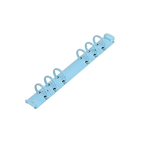 Notizbuchmechanismus-Ersatz, A6 6-Loch-Binderinge aus Metall for lose Blätter, 20 mm Innendurchmesser(A6-20mm-blue) von WYQXTY