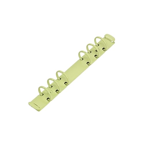 Notizbuchmechanismus-Ersatz, A6 6-Loch-Binderinge aus Metall for lose Blätter, 20 mm Innendurchmesser(A6-20mm-green) von WYQXTY