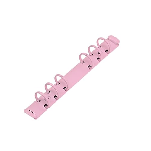 Notizbuchmechanismus-Ersatz, A6 6-Loch-Binderinge aus Metall for lose Blätter, 20 mm Innendurchmesser(A6-20mm-pink) von WYQXTY