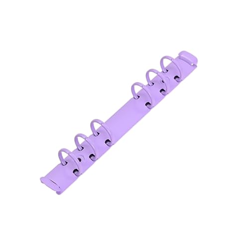 Notizbuchmechanismus-Ersatz, A6 6-Loch-Binderinge aus Metall for lose Blätter, 20 mm Innendurchmesser(A6-20mm-purple) von WYQXTY