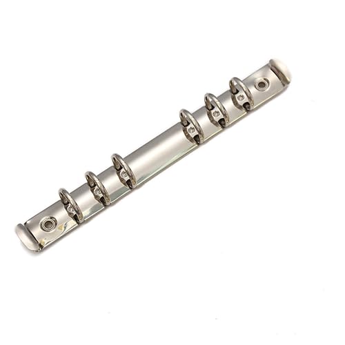 Notizbuchmechanismus-Ersatz, A6 6-Loch-Binderinge aus Metall for lose Blätter, 20 mm Innendurchmesser(A6-20mm-silver) von WYQXTY