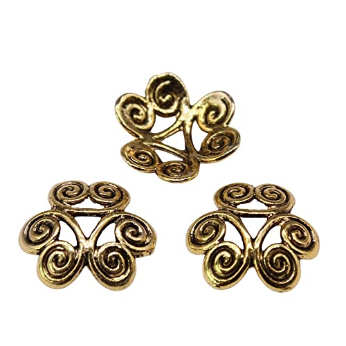 50 Stücke 11x11x3mm Antike Goldfarbe Perlenkappen Zubehör für die Schmuckherstellung Schmuckherstellung Basteln für Erwachsene 50 Stücke 11x11x3mm Antike Goldfarbe Perlenkappen Zubehör für die Schmuckherstellung Schmuckherstellung Basteln für Erwachsene von WYSIWYG