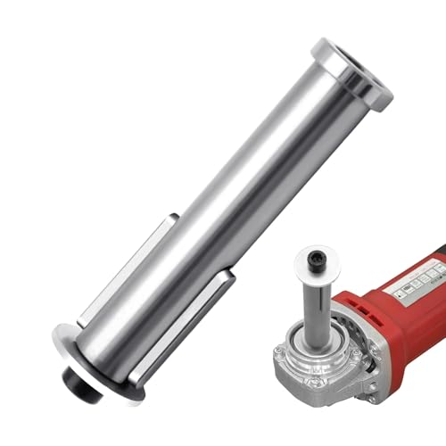 WYYFXY® Silber M14 Gewinde Satinierwalze Spanndorn Adapter Aufnahmedorn M14 Gewinde Satiniermaschine Spanndorn für Winkelschleifer Walzenschleifmaschine von WYYFXY