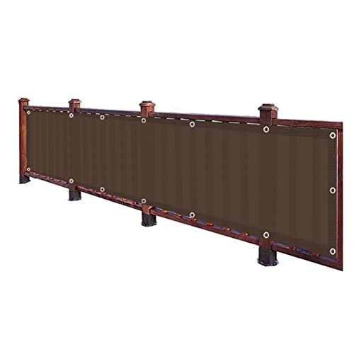 WYYZH Windschutznetz Stall Sichtschutznetz Antialterung Sonnenschirm und Staubdicht 95% Schattierungsrate 6-polig für Zaun Sichtschutz (Color : Brown, Size : 1.5x3.6m) von WYYZH