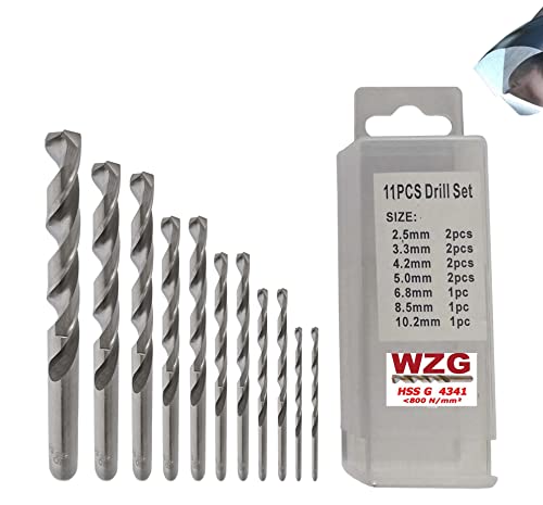 Kernlochbohrer Bohrer Metall Spiralbohrer 2,5/M3-10,2/M12 Set HSS GN Bitte Größe wählen!! (10,2mm M12, 1 Stück) von WZ-Gatze