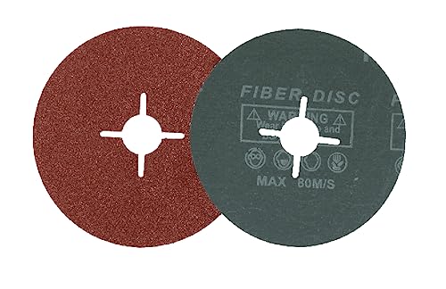 Schleifscheiben Fiberscheiben für Flex Winkelschleifer Holz Metall 125mm Fieberschleifscheiben bitte in der Auswahlliste die Körnung und die Stückzahl auswählen (12 St. K80) von WZ-Gatze