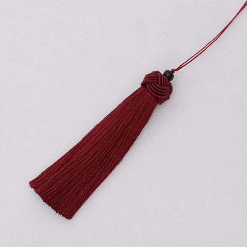2 Stück/Los, 9 cm, Kiefernhut-Quasten mit Schlüsselband, Seide, Nähen, Kleidungsstück, Quaste, Dekoration, Schlüsselquaste, Vorhang, Heimdekoration, 2 Stück, Weinrot 2 Stück/Los, 9 cm, Kiefernhut-Quasten mit Schlüsselband, Seide, Nähen, Kleidungsstück, Quaste, Dekoration, Schlüsselquaste, Vorhang, Heimdekoration, 2 Stück, Weinrot von WZBAO