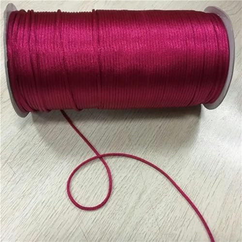 2 mm geflochtene Makramee-Seide, Makramee-Kordel, Seil, Faden, Draht, DIY, chinesischer Knoten, Satin-Armbänder, Herstellung von Perlen, 10–225 Meter, Azalee 129–10 Meter 2 mm geflochtene Makramee-Seide, Makramee-Kordel, Seil, Faden, Draht, DIY, chinesischer Knoten, Satin-Armbänder, Herstellung von Perlen, 10–225 Meter, Azalee 129–10 Meter von WZBAO