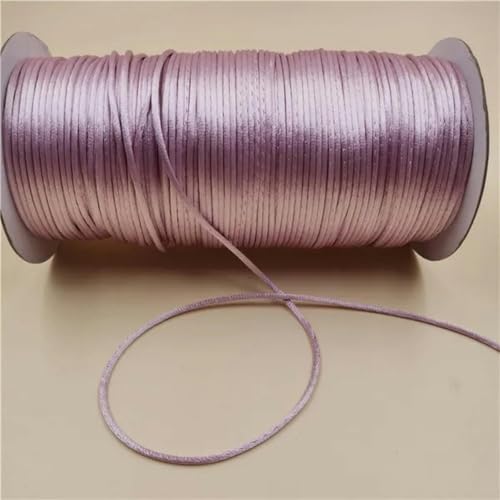 2 mm geflochtene Makramee-Seide, Makramee-Kordel, Seil, Faden, Draht, DIY, chinesischer Knoten, Satin-Armbänder, Herstellung von Perlen, 10–225 Meter, Hellviolett 519–10 Meter 2 mm geflochtene Makramee-Seide, Makramee-Kordel, Seil, Faden, Draht, DIY, chinesischer Knoten, Satin-Armbänder, Herstellung von Perlen, 10–225 Meter, Hellviolett 519–10 Meter von WZBAO