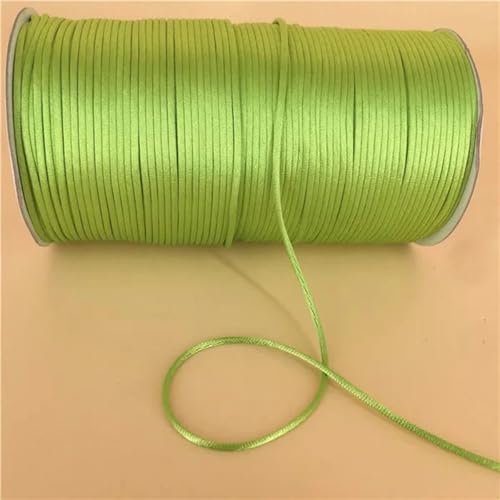 2 mm geflochtene Makramee-Seide, Makramee-Kordel, Seil, Faden, Draht, DIY, chinesischer Knoten, Satin-Armbänder, Herstellung von Perlenbesatz, 10–225 Meter, grün, 228–10 Meter 2 mm geflochtene Makramee-Seide, Makramee-Kordel, Seil, Faden, Draht, DIY, chinesischer Knoten, Satin-Armbänder, Herstellung von Perlenbesatz, 10–225 Meter, grün, 228–10 Meter von WZBAO