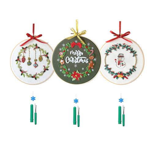 3 Sets Volle Bereiche Von Gestempelten Stickkits Für Anfänger Mit Gestempelten Weihnachtsmuster Reifen Farbfäden Nadel Weihnachtsfestern Stickereien Stickerei Weihnachtsfleisch Weihnachtsschmuck 3 Sets Volle Bereiche Von Gestempelten Stickkits Für Anfänger Mit Gestempelten Weihnachtsmuster Reifen Farbfäden Nadel Weihnachtsfestern Stickereien Stickerei Weihnachtsfleisch Weihnachtsschmuck von WZBHCZLJ