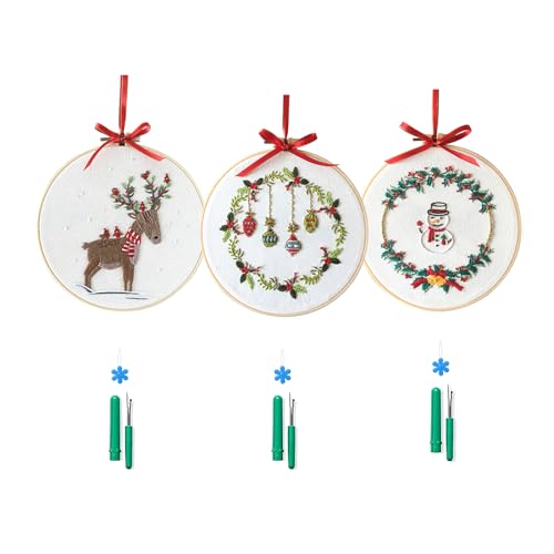 3 Sets Volle Bereiche Von Gestempelten Weihnachtsschmuck Stickerei Set Für Anfänger Weihnachtskranzkranz Nähte Weihnachtsfestigungshandwerk Stickerei Weihnachten Weihnachtsschmuck Kunsthandwerk 3 Sets Volle Bereiche Von Gestempelten Weihnachtsschmuck Stickerei Set Für Anfänger Weihnachtskranzkranz Nähte Weihnachtsfestigungshandwerk Stickerei Weihnachten Weihnachtsschmuck Kunsthandwerk von WZBHCZLJ