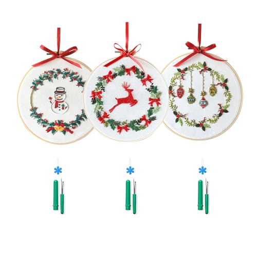 3 Sets Volle Bereiche Von Gestempelten Weihnachtsschmuck Stickerei Set Für Anfänger Weihnachtskranzkranz Stick Kits Weihnachtstickungskits Für Erwachsene Weihnachtssticker Für Anfänger Für Anfänger 3 Sets Volle Bereiche Von Gestempelten Weihnachtsschmuck Stickerei Set Für Anfänger Weihnachtskranzkranz Stick Kits Weihnachtstickungskits Für Erwachsene Weihnachtssticker Für Anfänger Für Anfänger von WZBHCZLJ
