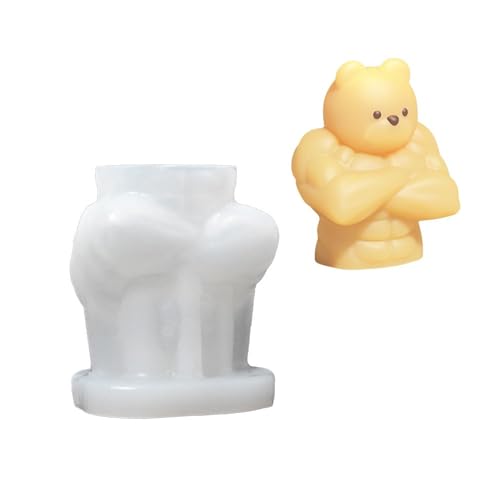 3D Bären Silikonform Für Kreative Kerzen Die Flexible Und Leicht Zu Reinigende Dekoration Für Handwerk Und Dekorationen Machen 3D Bären Silikonform Für Kreative Kerzen Die Flexible Und Leicht Zu Reinigende Dekoration Für Handwerk Und Dekorationen Machen von WZBHCZLJ