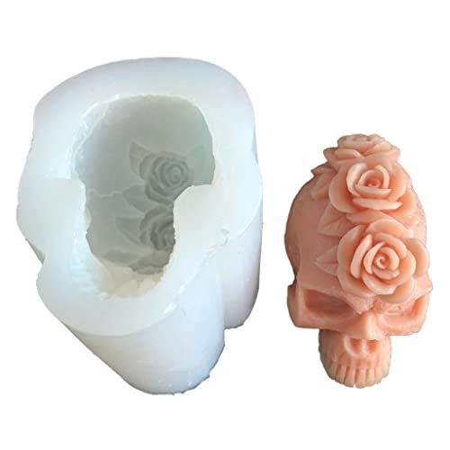 3D Rose Blumenschädel Silikonform Epoxidharz Dekoration Machen 3D Rose Blumenschädel Silikonform Epoxidharz Dekoration Machen von WZBHCZLJ