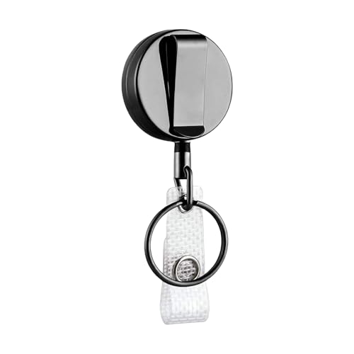 Einziehbarer Keyring Abzeichen Rollensteuer Karabiner Abzeichenhalter Renner Schlüsselbund Lanyard Roll Für Outdoor von WZBHCZLJ