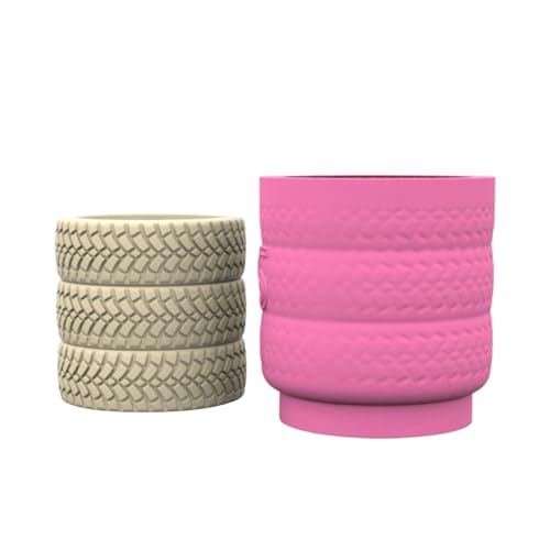 Handcraft Tire Förmige Vase Mit Stabilem Silikonformhandwerk Zubehör Für Harz Und Lehmhause Dekoration von WZBHCZLJ