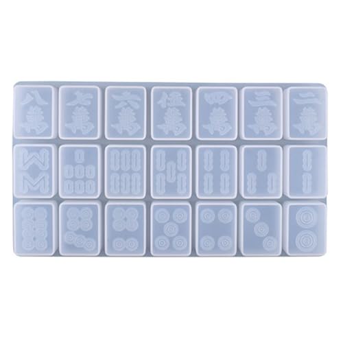 WZBHCZLJ Harzform Chinesischer Mahjong Silikonformen Für Epoxidharz Handgefertigtes Geschenk Handwerk Für Kreatives Mahjong Spiel Macht WZBHCZLJ Harzform Chinesischer Mahjong Silikonformen Für Epoxidharz Handgefertigtes Geschenk Handwerk Für Kreatives Mahjong Spiel Macht von WZBHCZLJ