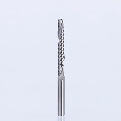 WZFC 1PC CNC Schaftfräser Schaft 4mm One Flute Spiralschneider Tugster Stahl Fräser,42mm von WZFC