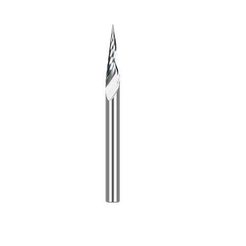 WZFC 1pc 3.175 Mm Schaft -V -Formspitze Schnitzschneider Fräser,20dx0.1 von WZFC