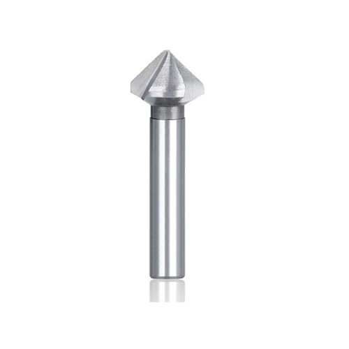 WZFC 3 Flöten -Countersink -Bohrer 90 Grad HSS -Schaltzschneider Hochgeschwindigkeit Stahl Metalllochbohrwerkzeug, 60.0mm von WZFC