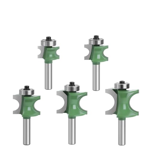 WZFC 5 Stcs 8mm Schaftbullnose Halbrunde Bit Endmill Router Bits Holz 2 Flötenlager Holzbearbeitungswerkzeug WZFC 5 Stcs 8mm Schaftbullnose Halbrunde Bit Endmill Router Bits Holz 2 Flötenlager Holzbearbeitungswerkzeug von WZFC