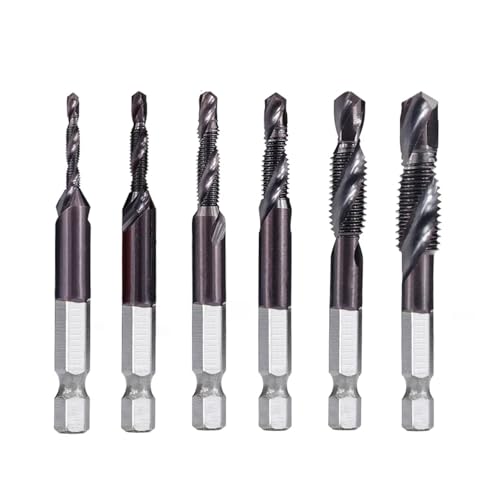 WZFC 6pcs Metric Plug Tap Set Hex Shank Thread Taps Metalworking Thread Screw Tap WZFC 6pcs Metric Plug Tap Set Hex Shank Thread Taps Metalworking Thread Screw Tap von WZFC
