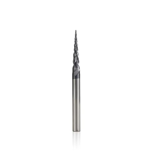 WZFC Carbid End Mill Tapered Ball Nase End Mill CNC -Router -Bits Für Holzmetallfräsen CNC -Fräser -Werkzeug,R1.0x20xd6x50 von WZFC