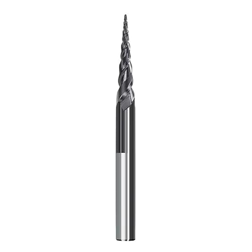 WZFC Fräser Für Holz, Vollhartmetall-Kugelfräser, Konischer Schaftfräser, 2 Schneiden, CNC-Fräser, HRC55, Gravurbit, R2.0x60xD6x100,ALTIAN Beschichtet WZFC Fräser Für Holz, Vollhartmetall-Kugelfräser, Konischer Schaftfräser, 2 Schneiden, CNC-Fräser, HRC55, Gravurbit, R2.0x60xD6x100,ALTIAN Beschichtet von WZFC