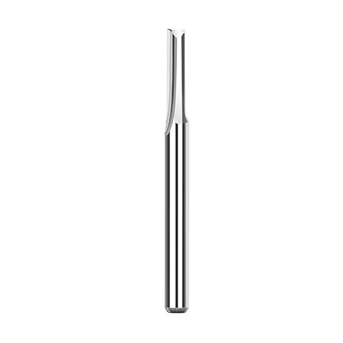 WZFC Gerader Schlitzfräser, 3,175 Mm Schaft, 2 Nuten, CNC-Fräser, Hartmetall-Schaftfräser, CNC-Maschinenfräswerkzeug, 3.175x2.5x17x38 von WZFC