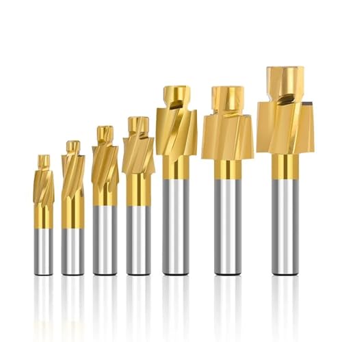 WZFC Pilotschlitzwerkzeug Bit Gegenbore End Mill HSS Fräser,5pcs Gesetzt WZFC Pilotschlitzwerkzeug Bit Gegenbore End Mill HSS Fräser,5pcs Gesetzt von WZFC
