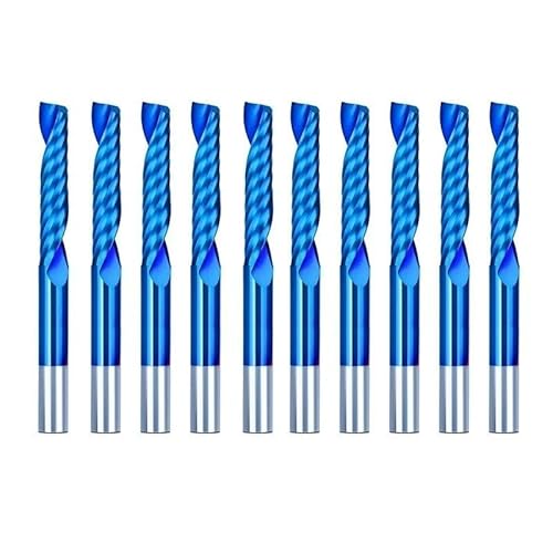 WZFC Schaftfräser, 10 Stück, 3,175 Schaft, Einzelnut-Spiralfräser Zum Schneiden Von Holz/Kunststoff, 1 Nut, CNC-Fräser,3,175 X 3,175 X 20 WZFC Schaftfräser, 10 Stück, 3,175 Schaft, Einzelnut-Spiralfräser Zum Schneiden Von Holz/Kunststoff, 1 Nut, CNC-Fräser,3,175 X 3,175 X 20 von WZFC