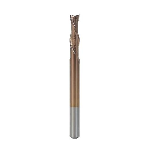 WZFC Spiralendmühle 2 Flöte Downcut Router Bit Carbid End Mill Für Holzbearbeitungswerkzeug CNC Cutter,3.175x2.5x8x40l von WZFC