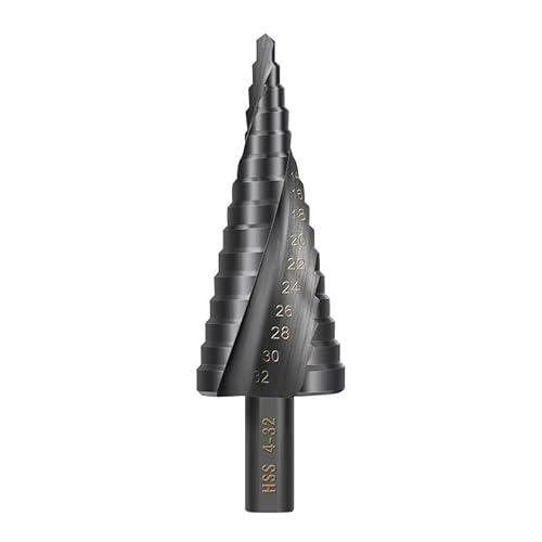 WZFC Stufenbohrer Metallbohrer HSS Kobalt Stufenkegelbohrer Holz/Metall Lochschneider Bohrwerkzeug,4-32mm WZFC Stufenbohrer Metallbohrer HSS Kobalt Stufenkegelbohrer Holz/Metall Lochschneider Bohrwerkzeug,4-32mm von WZFC