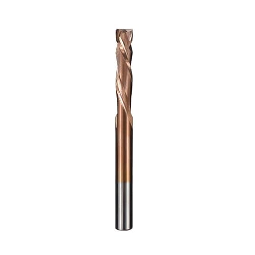 WZFC Up Down Cutter CNC-Fräser, TiCN-beschichteter 2-Flöten-Hartmetall-Schaftfräser, Holzfräser,10x10x45x95L von WZFC