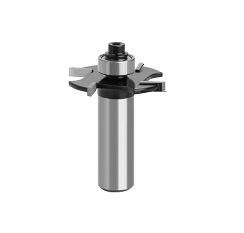 WZFC Vier Klingen T-Sloting-Schlitzschneider Mit Slotting-Router-Bithöhe Mahlen Cutter Holzbearbeitung, 12X36.7X2.5mm von WZFC