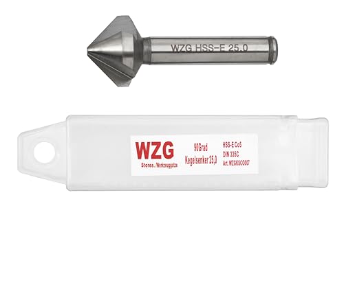 HSS E Co5% Kegelsenker Senker 90°Grad Cobald Entgrater WZG 6,3 bis 31,0mm bitte die Größe in der Auswalliste Wählen!!(31,0mm 1 Stück) von WZG