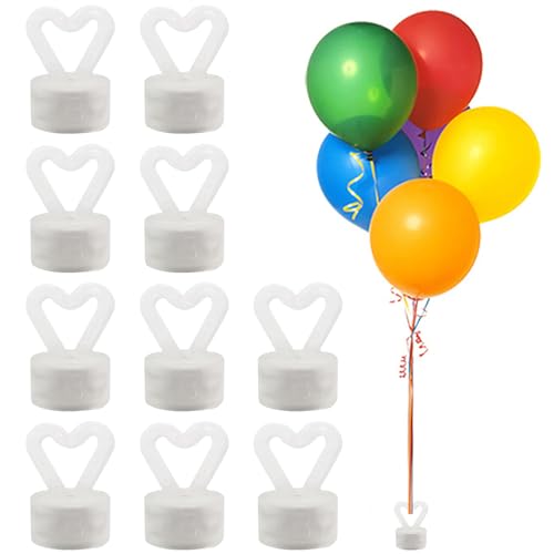 Ballongewicht für Helium, 10 Stück Luftballon Beschwerer, Ballon Gewichte für Helium Beschwerer Kunststoff Set für Hochzeit Geburtstag Party Dekoration von WZHHDM