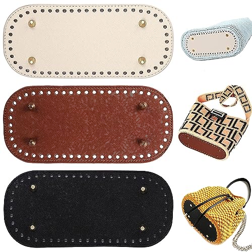 WZTCIBUR 3 Stück Taschenboden Leder Taschenboden zum Häkeln Taschenboden PU Leder Tasche Bottom Shaper Taschenboden Oval Kunstleder Hand Gewebte Taschen für Handtaschen leder taschenboden 22 x 10cm WZTCIBUR 3 Stück Taschenboden Leder Taschenboden zum Häkeln Taschenboden PU Leder Tasche Bottom Shaper Taschenboden Oval Kunstleder Hand Gewebte Taschen für Handtaschen leder taschenboden 22 x 10cm von WZTCIBUR