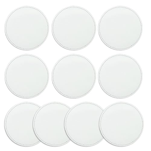 WZTHLF 10 Stück Blanko-Leder-Hut-Flicken in 8 Formen für Hut, Jeans, Hemd, Jacken, blanko, Sublimations-Patches, dekorative Flicken WZTHLF 10 Stück Blanko-Leder-Hut-Flicken in 8 Formen für Hut, Jeans, Hemd, Jacken, blanko, Sublimations-Patches, dekorative Flicken von WZTHLF