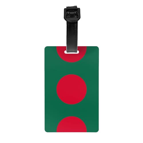 Flagge von Bangladesch für Golftaschen, Sichtschutz, abnehmbare Aktentasche (8,4 x 5,3 cm), Kinder-Schultasche, Sporttaschen-Etikett, Reisegepäck-Etikett von WZYCWB
