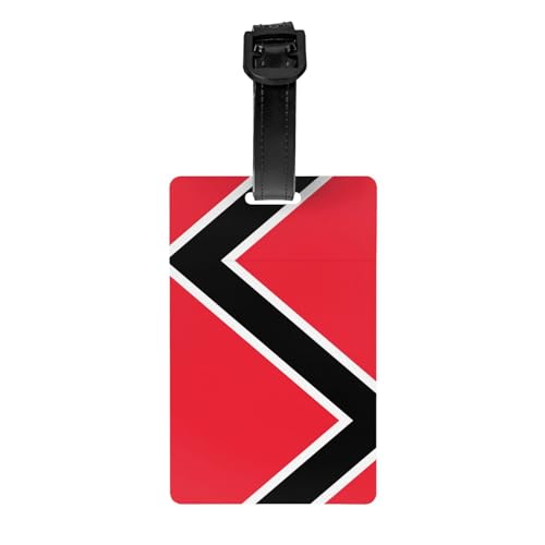 Flagge von Trinidad und Tobago Golftasche, Sichtschutz, abnehmbare Aktentasche (8,4 x 5,3 cm), Kinder-Schultasche, Sporttaschen-Etikett, Reisegepäck-Etikett von WZYCWB