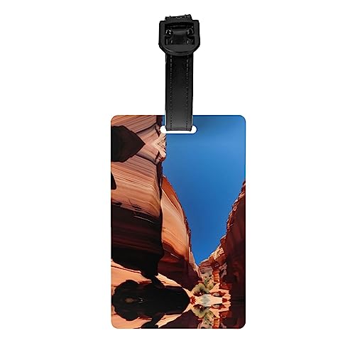Gorge Scenery Sichtschutzfolie für Golftaschen, abnehmbare Aktentasche (8,4 x 5,3 cm), Kinder-Schultasche, Sporttaschen-Etikett, Reisegepäck-Etikett von WZYCWB